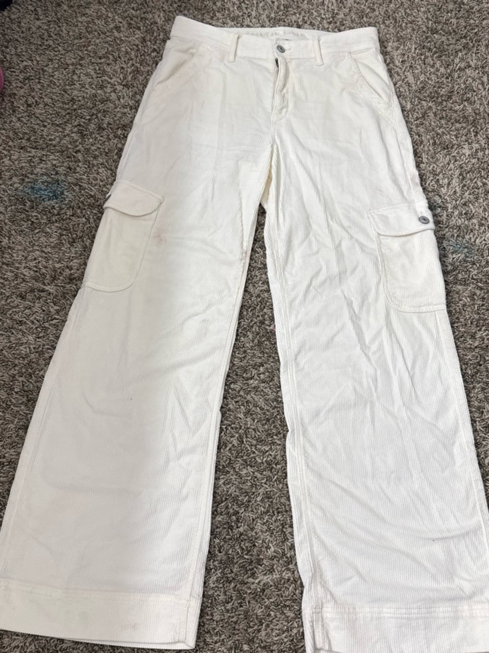 American Eagle Outfitters Off-White Corduroy Pants